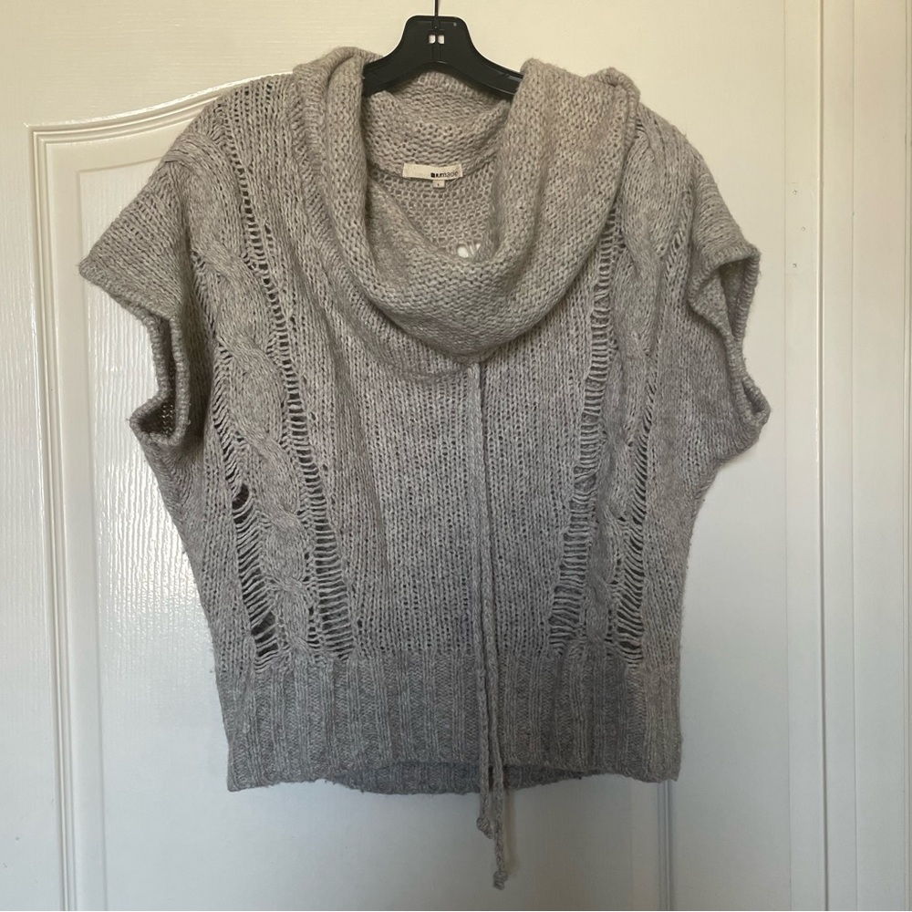 LA Made Cowl Neck Sweater Cover Up
